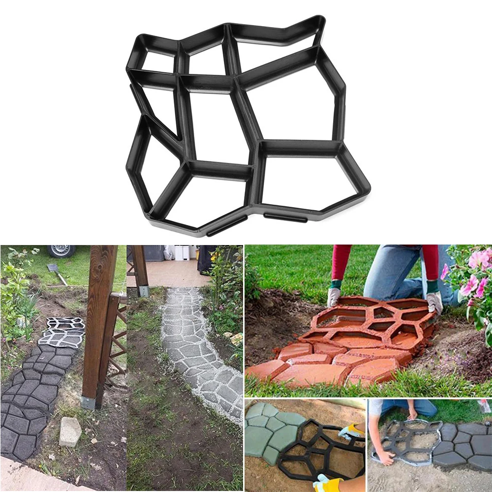 

high quality Cement mold Driveway Garden Paving Pavement Concrete Stepping Stone Mold Patio Making Mould