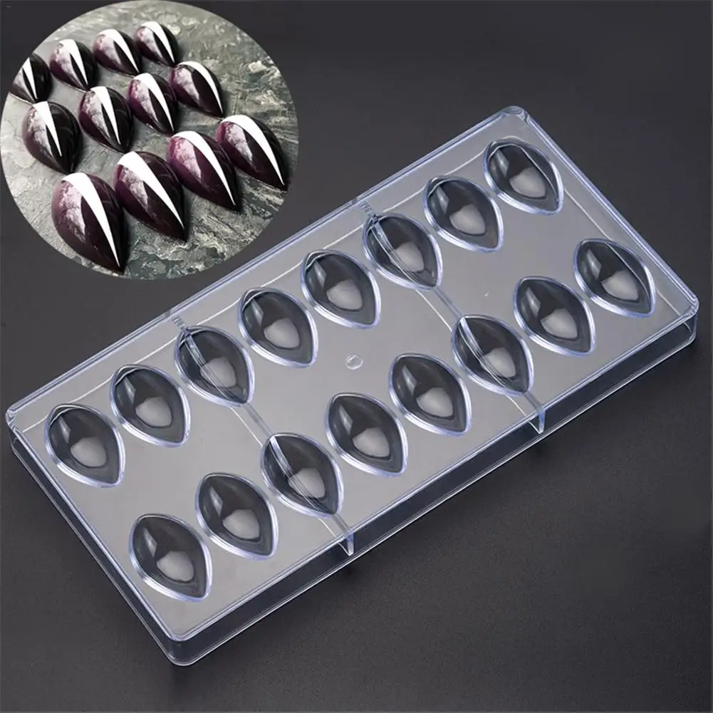 

Cake Baking Mold Chocolate Mold Lotus Shape Drop Water Bakeware PC Transparent Candy Making Pastry Tool Mold Fast Delivery