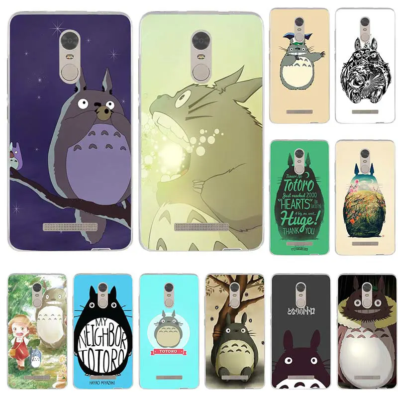 

Soft Silicone Phone Cases for Xiaomi Redmi Mi Note 2 3 3S 4X 4A 5 6 5 5S 5A 6 8 A1 Pro Plus Anime Studio Ghibli Totoro