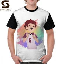Haikyu/футболка Haikyuu Tendo, футболка, милая уличная одежда, графическая футболка, полиэстер, Мужская футболка с коротким рукавом, большие размеры