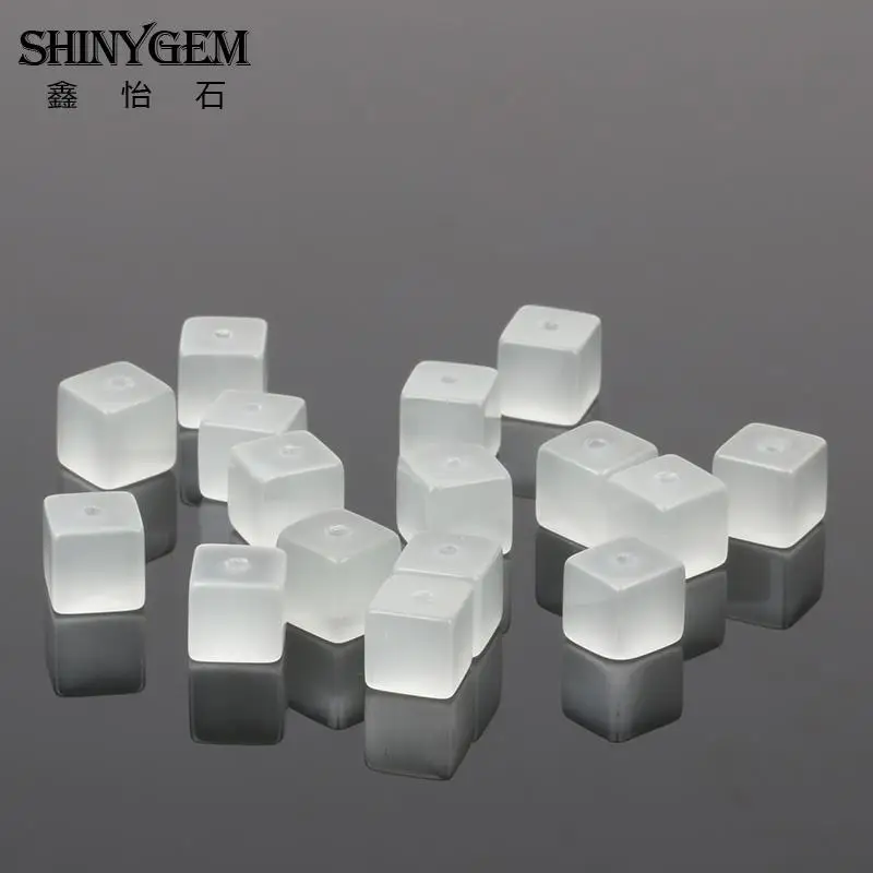 Shinygem Square Cube солнцезащитные очки "кошачий глаз" каменные бусины 4 мм/6 мм/8 мм Радуга Натуральный Камень Бисер для изготовления ювелирных изделий случайных смесь цветов 50 шт./упак