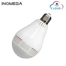 INQMEGA 960P Cloud font b Wireless b font IP Camera Bulb Light Panoramic Fisheye Home Security