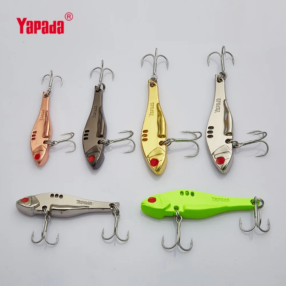 YAPADA VIB 307 Dlouhý nůž 10g / 15g / 20g / 25g Výškový HOOK 50mm / 57mm / 65mm / 68mm Metal VIB Multicolor Fishing Lures