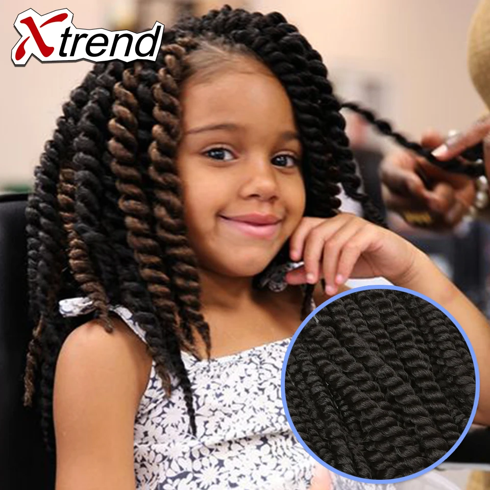 Super Cheap Kanekalon Synthetic Hair Extensions 12inch 12strands