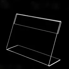 A6 Sign Holder Acrylic Label Holder Advertising Price Tag Display Table Desk Menu Stand Promotional Name Card Frame Photo Frame a4 table menu sign display card tag label holder frame price menu display stand billboard rack table picture frame display rack