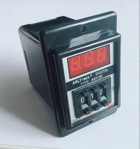 digits programmable timer delay relay ASY-3D Delay Timer Time Relay 1-999S 8PIN DC12V DC24V AC110V AC220V digits programmable timer delay relay ASY-3D Delay Timer Time Relay 1-999S 8PIN DC12V DC24V AC110V AC220V