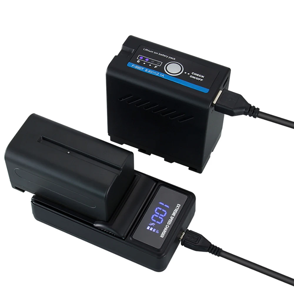  7800mAh NP-F990 NP F990 Camera Battery For Sony Camcorder HXR-MC1500C NEX-EA50 DSR-PD198P HVR-Z7C N - 33036376852
