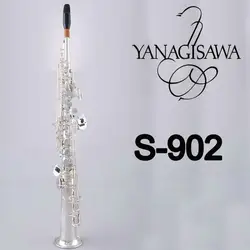 Новый Янагисава сопрано S-WO2 S-902 серебрение саксофон профессиональный мундштук патчи колодки Reeds изгиб шеи