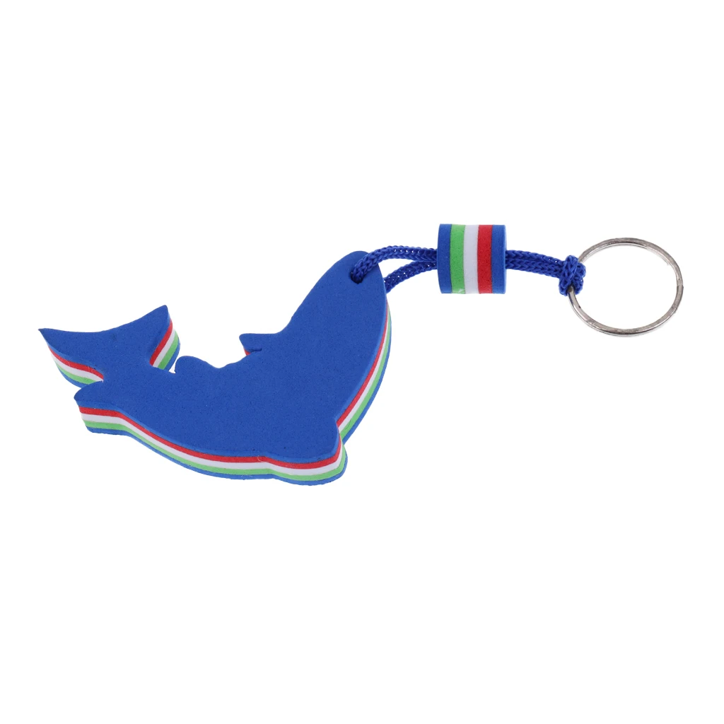 Perfeclan 4 Pieces Marine Outboard Floating Keyring Kayak Fishing- Sailing Ship, Dolphin, Anchor and Buoy Sports Fan Key Chains