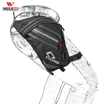 

WOSAWE Men Waterproof Waist Drop Leg Bag Thigh Hip Bum Belt Fanny Pack Cycling Rider Outdoor sacoche moto Waist Pocket