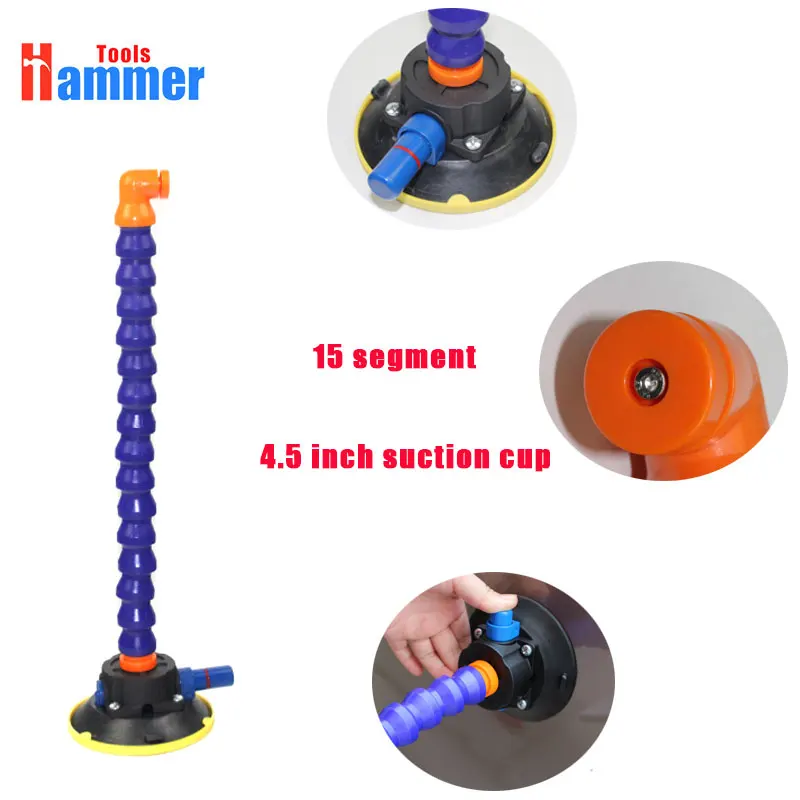 

4.5 inch Heavy Duty Hand Pump Suction Cup with flexible gooseneck pipe for PDR KING lamp