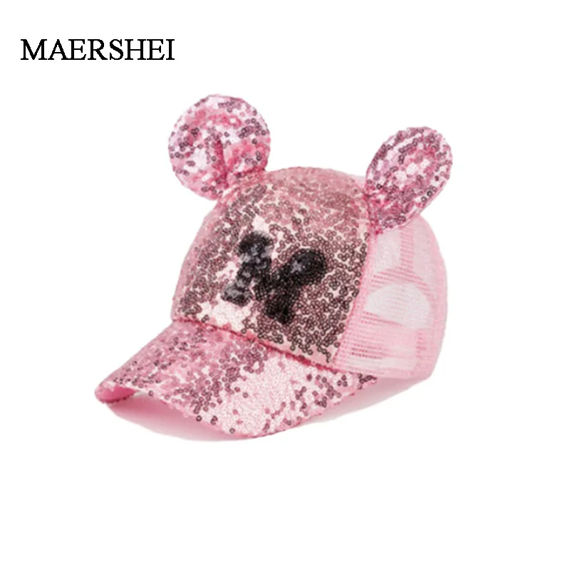 MAERSHEI الصيف الطفل الترتر كاب رياضي شبكة الفتيات واقية من الشمس قبعة بيسبول الفتيان عارضة لطيف كاب Snapback الاطفال قبعة