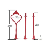 Кекс Свадебный металлические 3 уровня маленькая занавеска вечерние день Чай установки многоуровневого подставка для торта