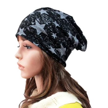 

Winter Men Women Beanies Star Design Unisex Warm Knitting Slouchy Cap Hat