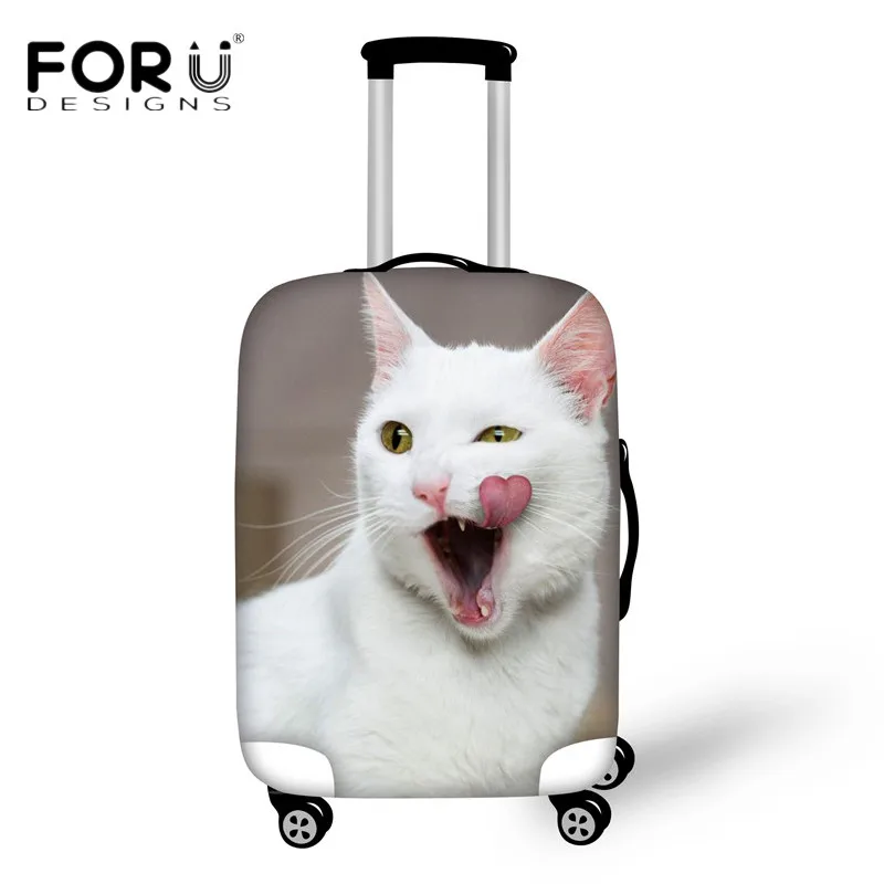 H1689 FORUDESIGNS чехол для чемодана для путешествий 18-30 дюймов Чехлы Kawaii 3D Рисунок кошки багажные защитные чехлы водонепроницаемые пылезащитные - Цвет: H1689