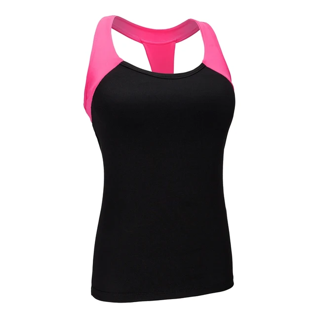 Professional Sports Vest With Chest Pad Design Girl Tank Tops Dry Fitness Sports Sleeveless Vest