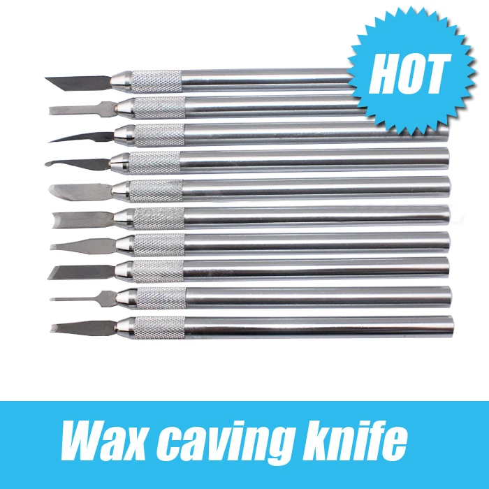 

Набор ножей для резьбы по воску включает 10 шт. лезвий для скульптуры, восковая керамика, глина, инструмент для резания и моделирования, ювелирные инструменты, золотник