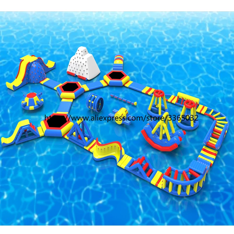 Высококачественный надувной прыгающий батут плавающий аквапарк игры гигантский взрослый надувной аквапарк