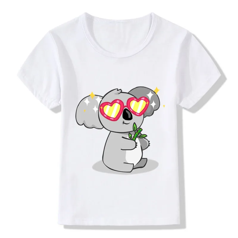 

Boys/Girls Summer Tops Short Sleeve Clothes Children Cute Fabulous Koala Print Funny T-Shirts Kids Casual Baby Tees,-2255