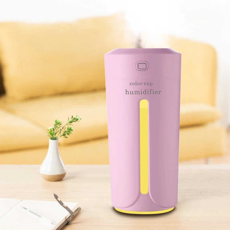 

Ultrasonic Air Humidifier Essential Oil Diffuser With 4 Color Lights Electric Aromatherapy USB Humidifier Car Aroma Diffuser