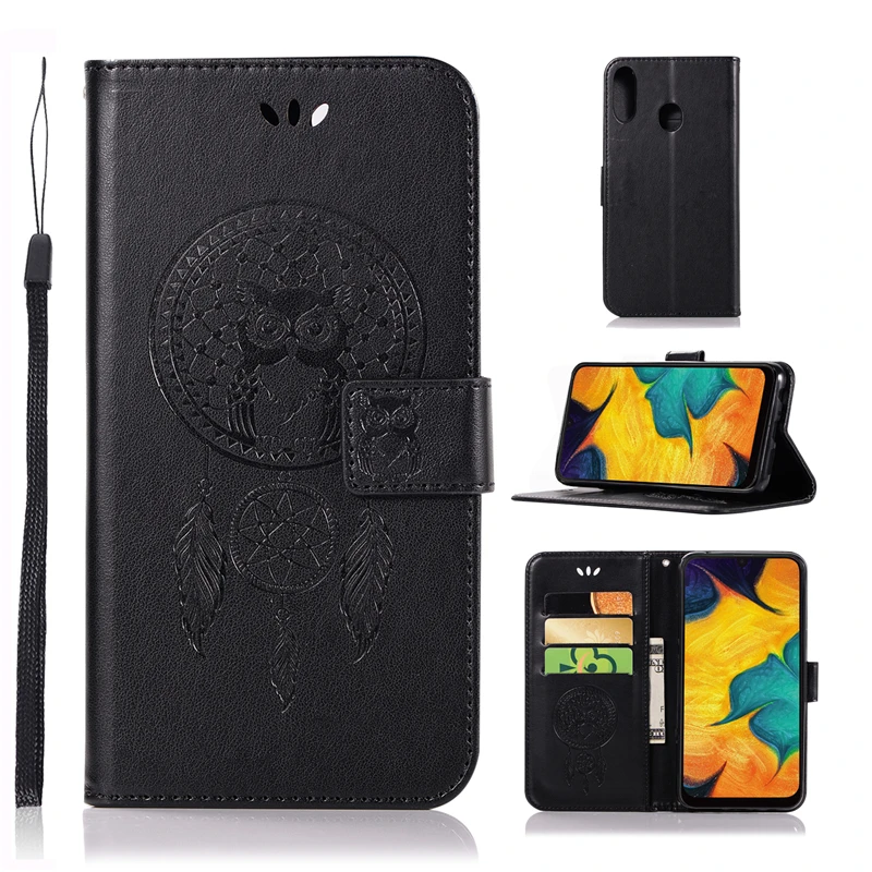 

sFor Cover Samsung Galaxy A30 Case Dreamcatcher Leather Wallet Flip Case for Samsung Galaxy A30 Cover For Galaxy A30 Phone Case