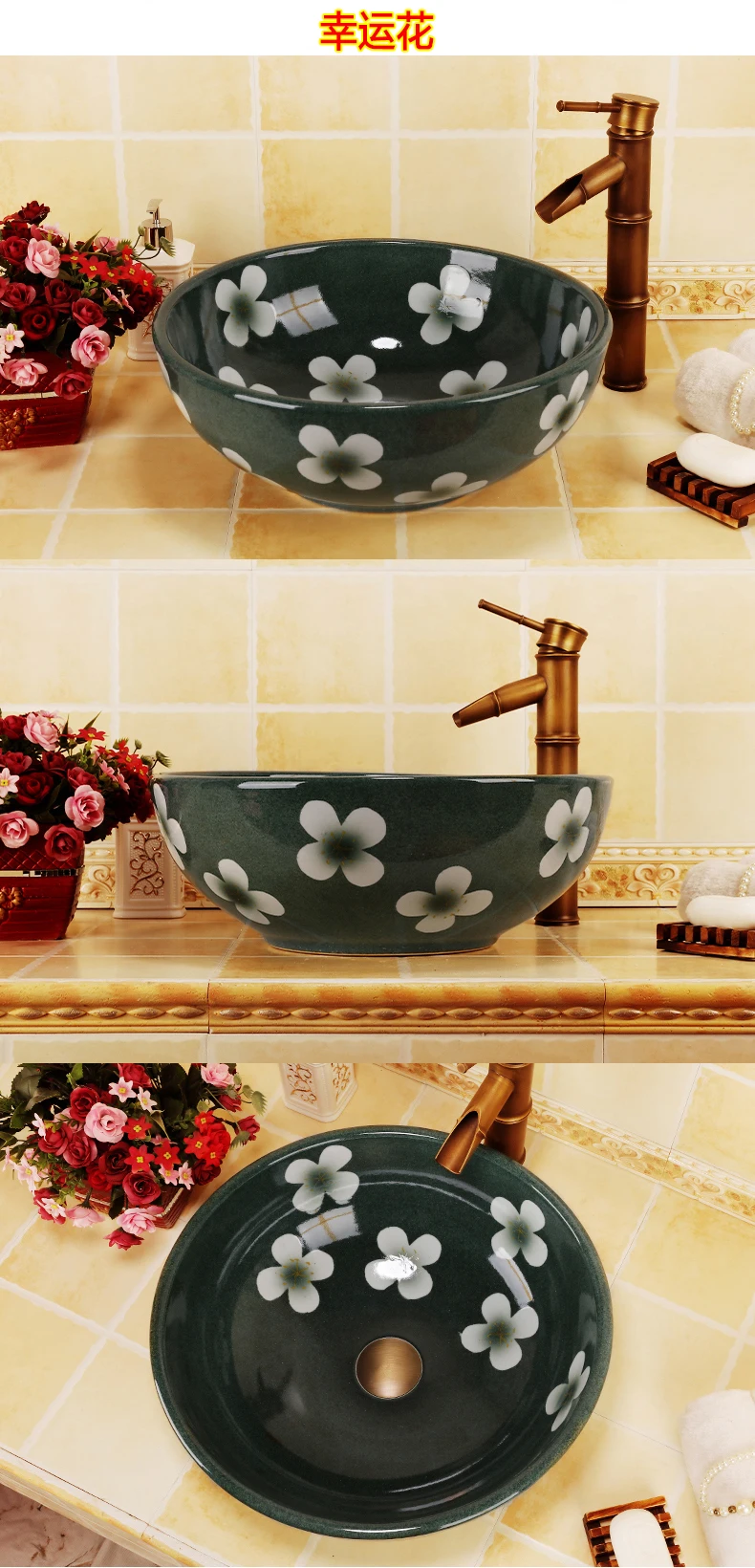 Rectangular Bathroom Cloakroom Art Basin Sinks Bathroom Vessel Sinks vanities Ceramic Counter Top ceramic wash basin sink (3)