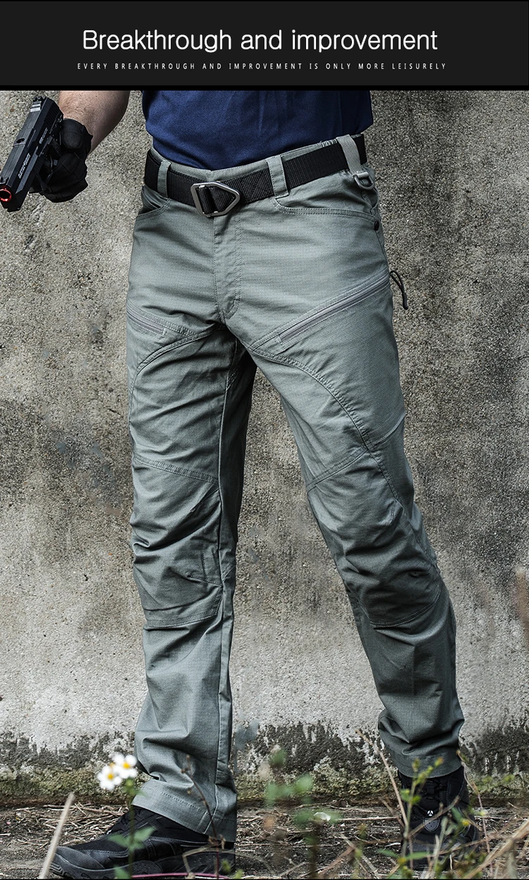 Походные брюки мужские хлопковые уличные тренировочные треккинговые охотничьи рыболовные водонепроницаемые армейские военные брюки спортивные брюки-карго
