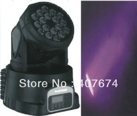 

HOT 18pcs*3W RGB Multi LED Moving Head Wash Light,Stage Moving Head Light Stage Llight Event Party Bar Light