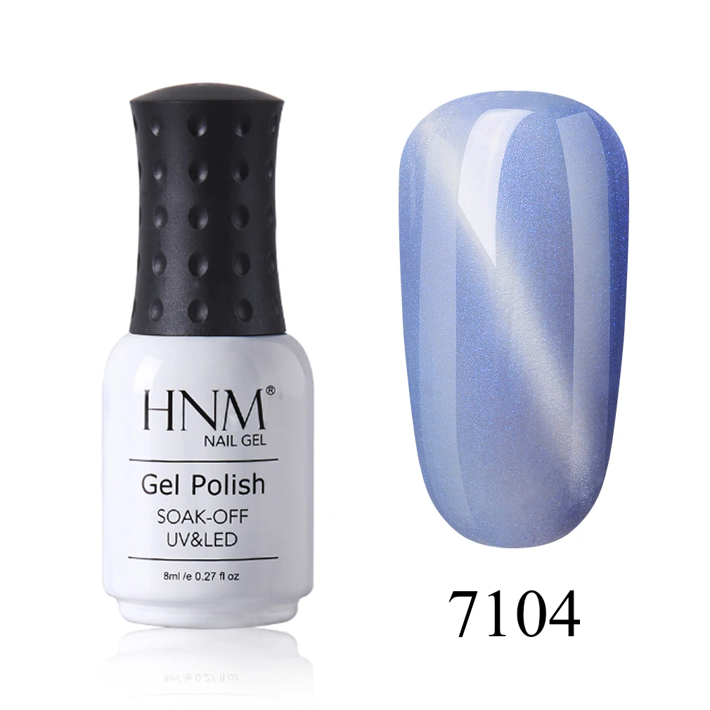 HNM 8 мл гель для ногтей новейший кошачий глаз УФ гель лак для ногтей светодиодный длинный последний Гибридный гель лак краска гель лак для ногтей - Цвет: 7104