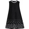 autumn Winter new women heavy beaded o-neck slim woolen vest dress a-line ► Photo 3/6