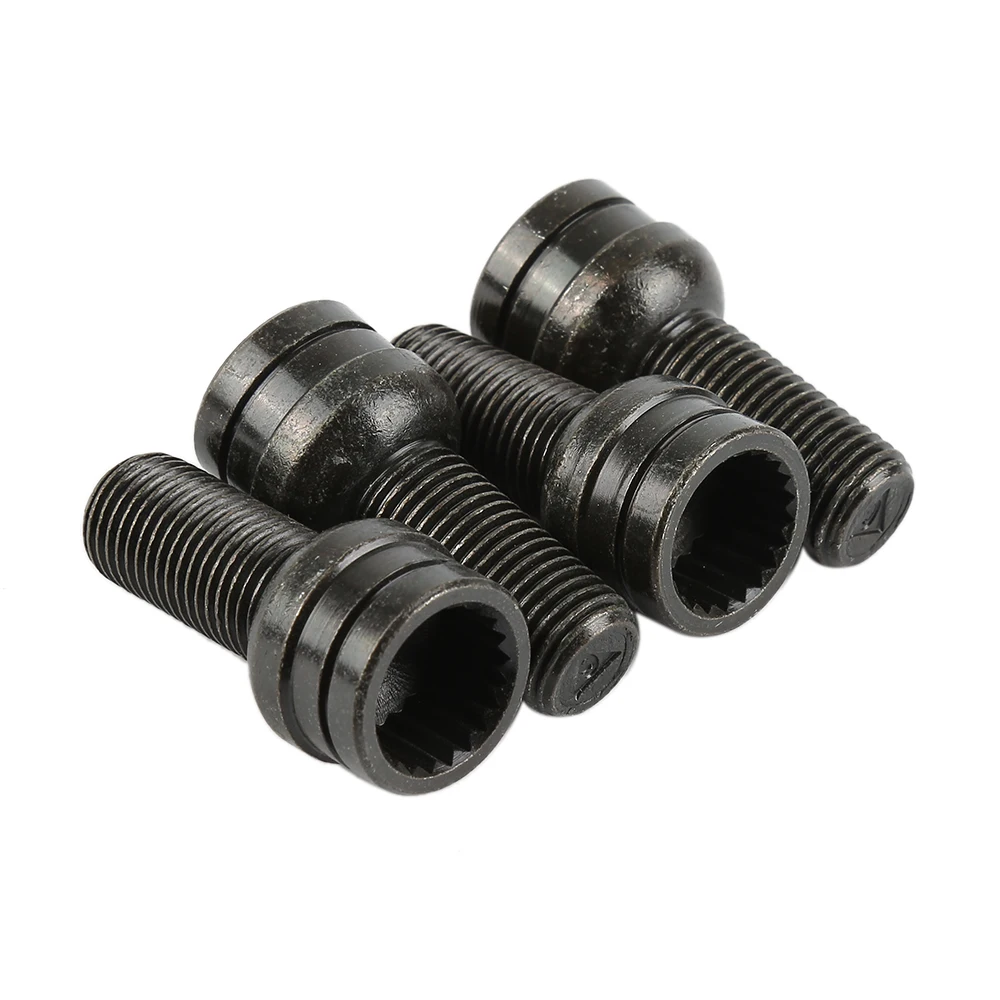 Liplasting 4X Anti theft Locking Wheel Lug Nut with Lock Lug Key For VW Passat Golf 98 05in