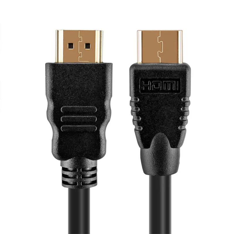 HobbyLane 1 м HDMI mini type C штекер-стандартный штекер кабеля Full HD 1080P 1 м позолоченный ТВ кабель d18