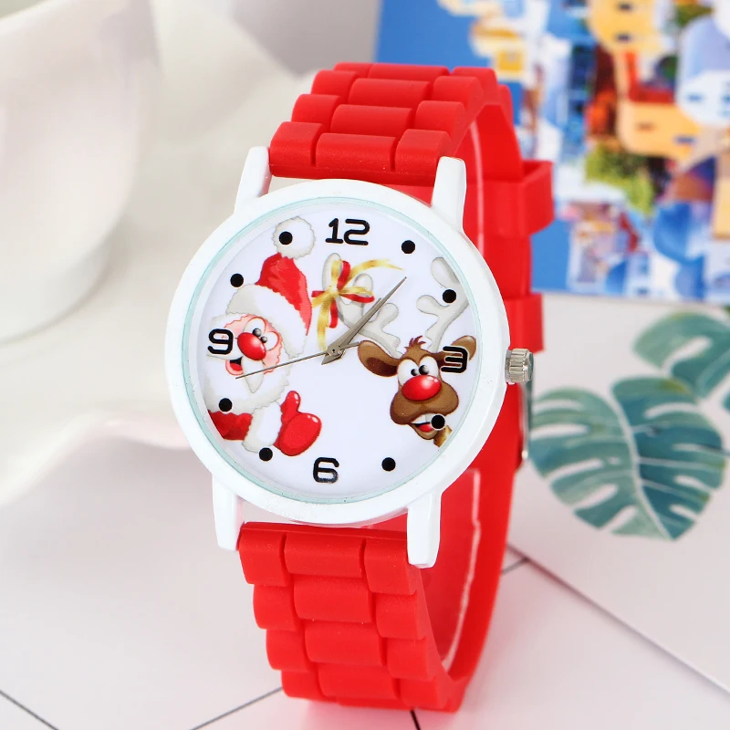

Fashion Santa Claus Pattern Watch Chrisrmas Gifts Relogio Feminino Boys and Girls Analog Watch Best Gifts For Christmas