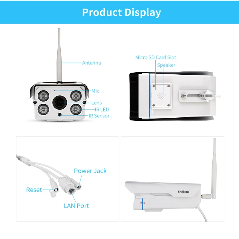 Умный дом открытый IP66 Водонепроницаемый Cam 5X с переменным фокусным расстоянием HD 2.0MP Беспроводной цилиндрическая камера видеонаблюдения двухстороннее аудио CCTV безопасности Видео Камеры скрытого видеонаблюдения