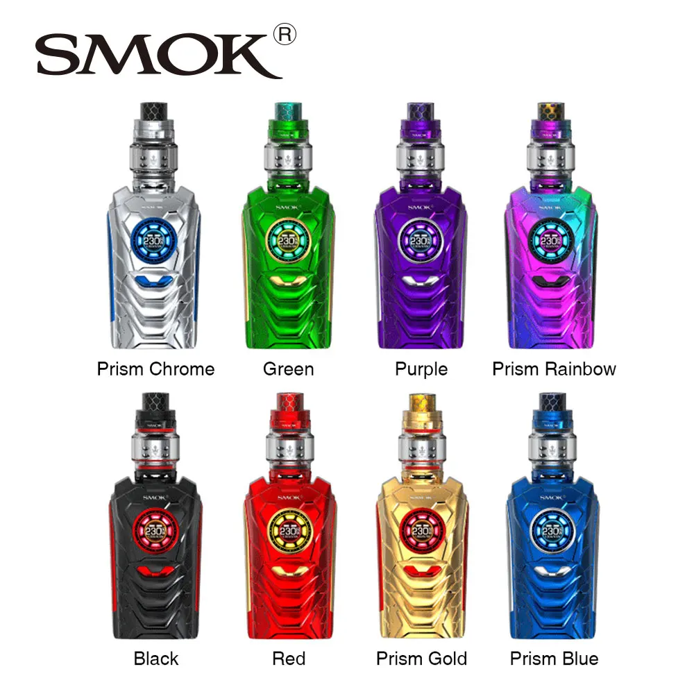 

Original SMOK I-Priv 230W Voice Control TC Kit W/ 8ml / 2ml TFV12 PRINCE Atomizer Voice Control System Vs Avenger 270/ Gen Kit