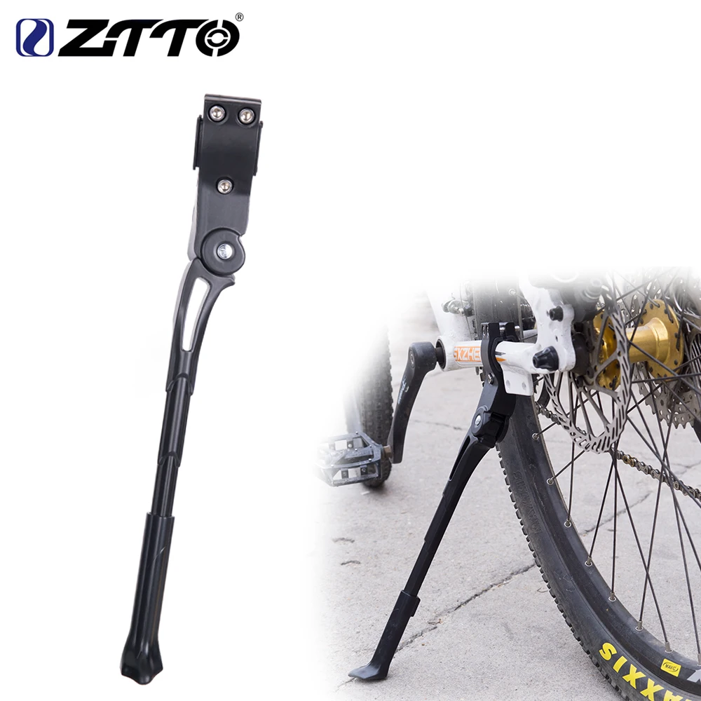 Adjustable Aluminum Alloy Bicycle Parking Side Kick Stand Rear Leg Brace Support Quick Release with Anti-Skid Foot for 26//27.5 Bike Kickstand 29in Mountain Road Bikes
