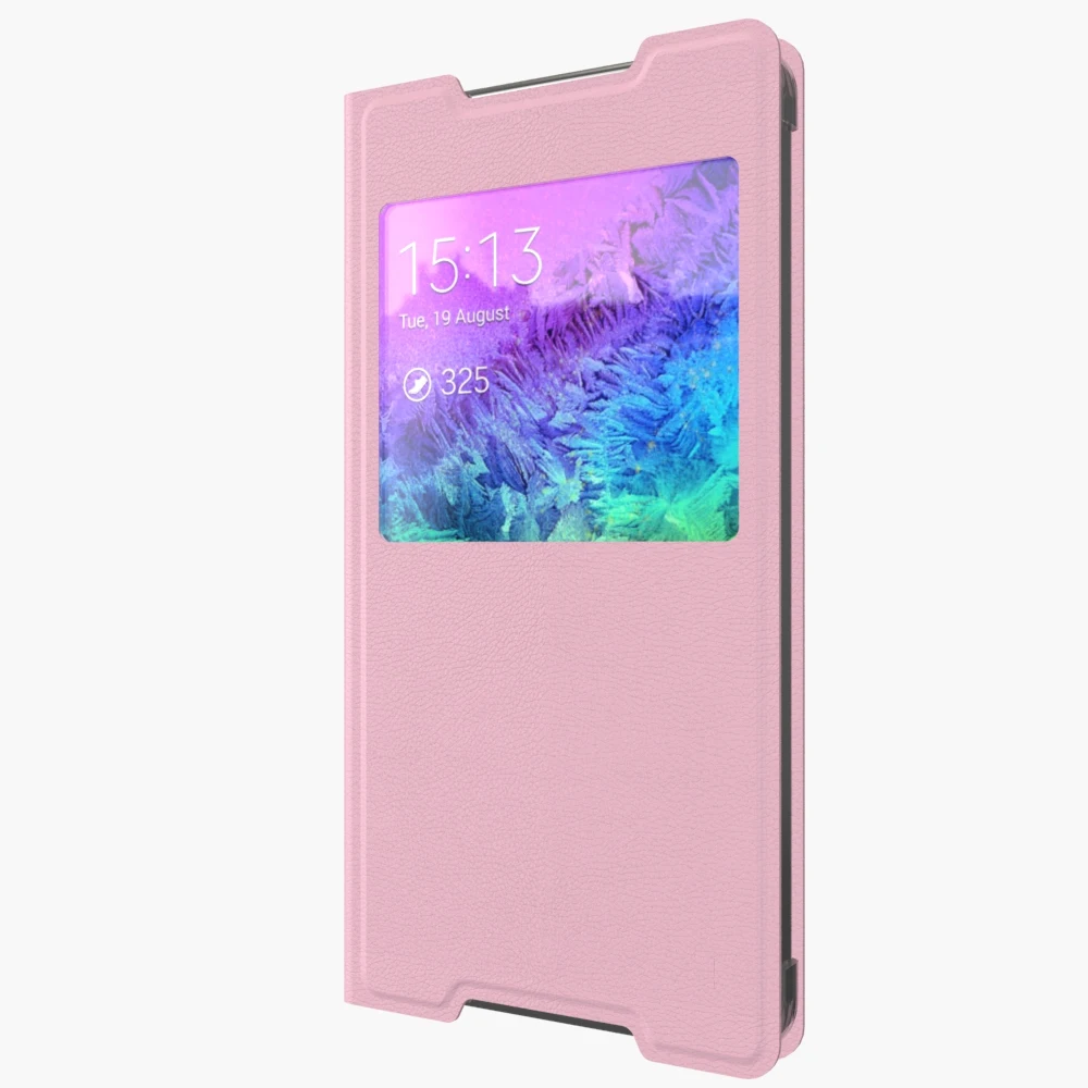 Кожаный флип-чехол Z4 для sony Xperia Z3+ E6553/Z3 Plus dual E6533/sony Z4, роскошный Ультратонкий чехол с окошком для просмотра, чехол для телефона - Цвет: Розовый