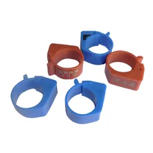 50 шт./лот 125-134,2 кГц ISO11785/84 электронный Определитель частоты радиосигнала курицы/утки RFID кольцо тег для отслеживания