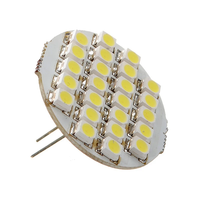 

Excellent Quality G4 1.5W 24 LED 3528 SMD Pure White RV Spotlight Marine Boat Cabinet Light Bulb Lamp DC12V