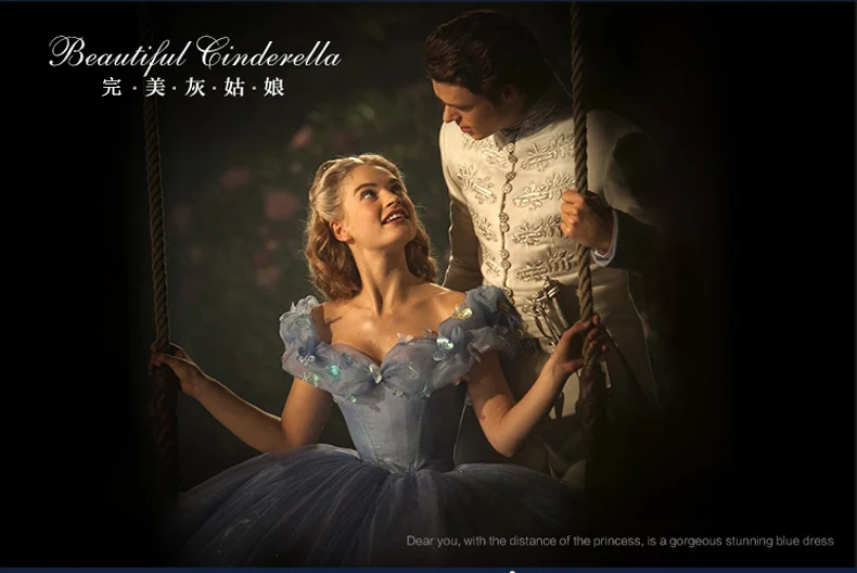 High-Grade Cinderella Princess Cinderella Fancy For Halloween Party Costume Cosplay Historical dresses medieval dresses cost (7)