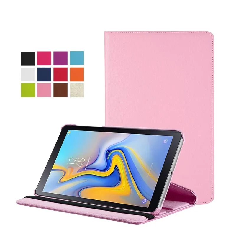 Складной чехол с флип-стойкой для samsung Galaxy Tab A 10,5 дюймовый планшетный SM-T590(Wi-Fi)/SM-T595(LTE) с автоматическим выключением/пробуждением - Цвет: Pink