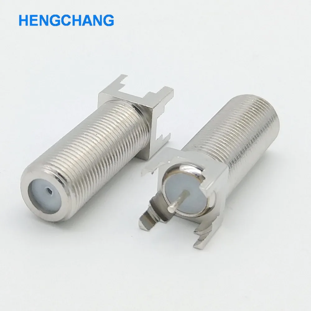

F type Female PCB Socket British system lengthen Coaxial F connector 10pcs/lot