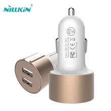 Nillkin 5V 3.4A на 2-портный Dual Порты и разъёмы зарядных порта USB для автомобиля Зарядное устройство для iphone 8 Plus iPhone 7 6 Plus для samsung Galaxy S8 Примечание 8 смарт-чехол для телефона высокого качества