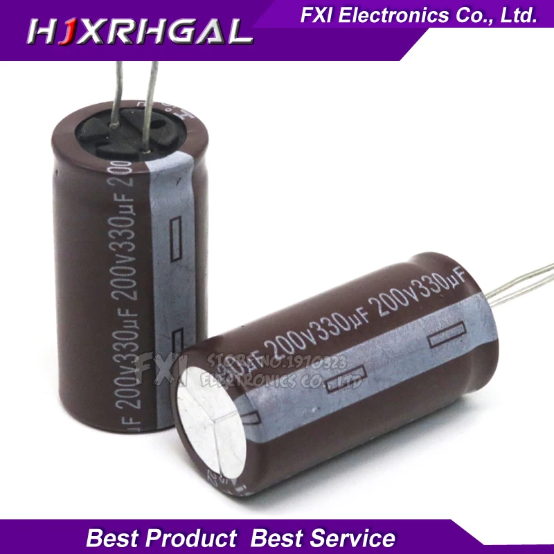

5PCS 200v330uf 330uf220v 18*35 Electrolytic capacitor 200v 330uf 18x35