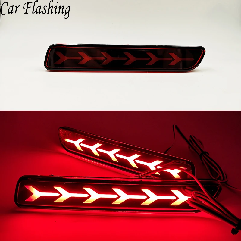 

Car Flashing 2Pcs For Suzuki Ertiga Ciaz Vitara S-Cross SX4 Splash Car Led Brake Lights rear bumper lamp reflector tail lamp