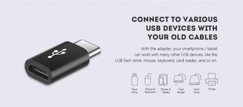 30 шт. USB C адаптер Micro USB для type-C штепсельный кабельный переходник для Xiaomi 8 huawei samsung S9 S10 Белый Черный 20 шт. в упаковке