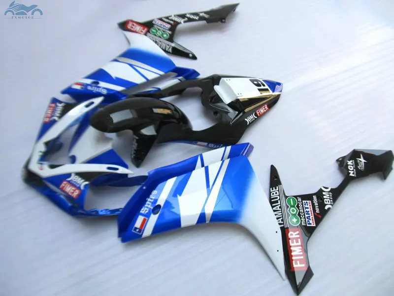 Высококачественный Комплект обтекателя впрыска, пригодный для YAMAHA 2007 2008 YZFR1 YZF R1 07 08 Белый Синий Черный комплекты обтекателей мотоциклов YB26