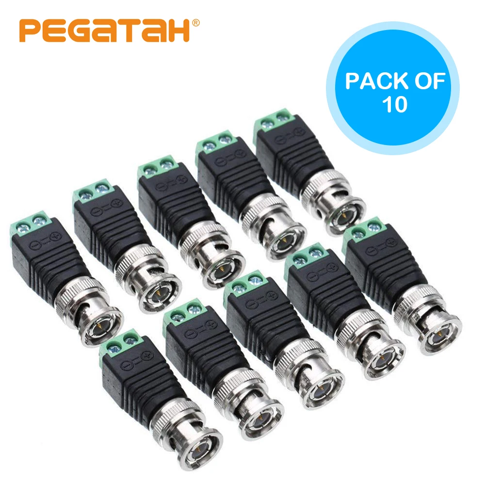 

NEW BNC Connectors DIY for CCTV Surveillance Video Camera Coaxial/Cat5/Cat6 Cables