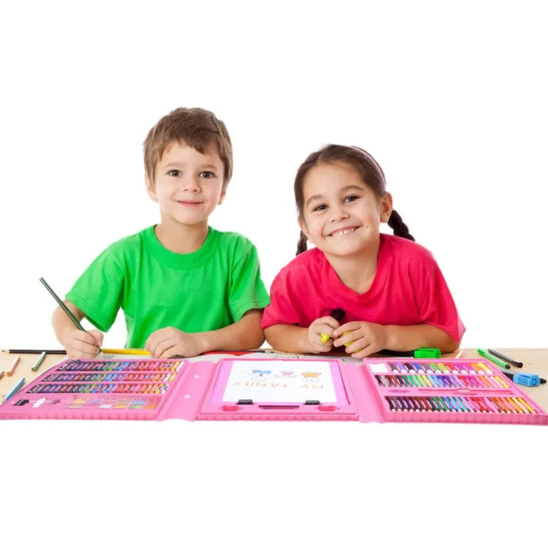 Preise 150 176 stücke Malerei Zeichnung Set Kreide Farbige Bleistifte Aquarelle Stifte Für Kinder Kinder Student Künstler Kunst Set Pinsel