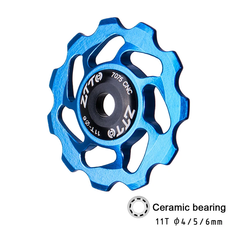 Mountain Bike Jockey Wheel Rear Derailleur Pulley 11T Cycling Ceramic Bearings